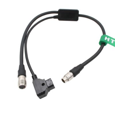 HangTon Power Extension Y Cable for Fujinon Cabrio Cine Lens 19-90mm Zoom Focus D-tap to Hirose 20-Pin Male 20-Pin Female Adapter 50cm