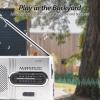 Portable AM FM Mini Radio Stereo Speakers Receiver Player with Telescopic Antenna, Built in Speaker, and Standard Earphones Jack for Light Weight and Portable Size view 4