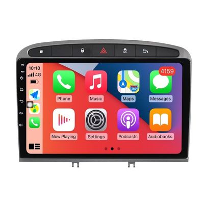 8+128GB 8Core Car Radio Stereo for Peugeot 408 2014-2018 Dash Kit Car GPS Navigation,9" IPS Touch Screen Head Unit with Car-Play & Android Auto/SWC/DST/Rear View