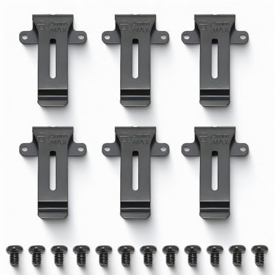 Radio Walkie Talkie Belt Clips, 6 Pack Replacement Radio Belt Clips for Kenwood TK 208 TK 308 TH 22AT TH 42AT TK2118 TK3118 for Baofeng BF 888S BF 666s BF 777S BF 5118