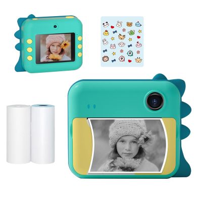 P1 Kids Camera 32GB Children Instant Camera Photo Printer 2.4 inch IPS Screen Christmas Birthday Gifts