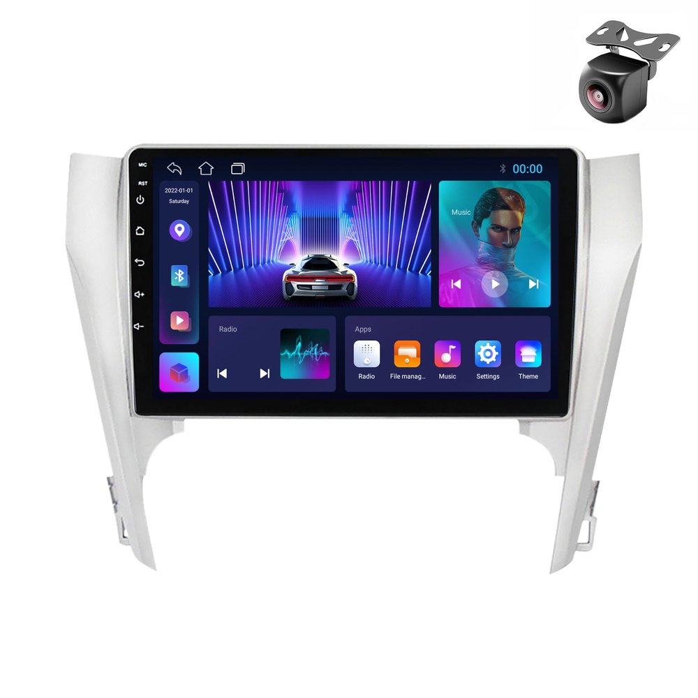 Android 12 System for Toyota Camry 2011 2012 2013 2014 Car Stereo Radio with FM WiFi BT Music SWC DSP Camera Built-in Car-Play Android Auto GPS Navigation Touch Screen Upgrade (M100S 4core 1+32G)