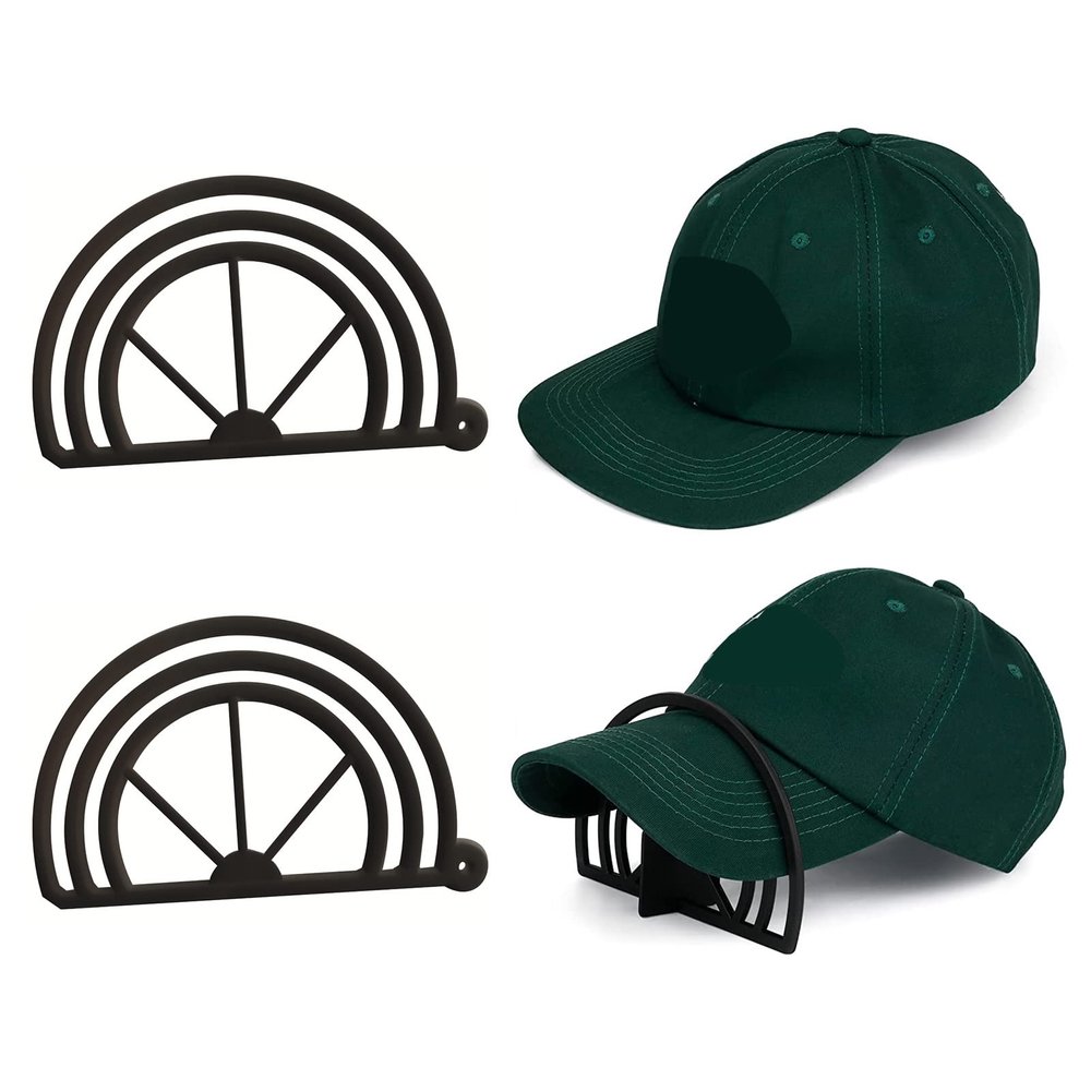 ljhnba 2pcs Hat Brim Bender Perfect Hat Curving Band No Steaming Required Convenient Shaper with Option Slots for All Hat Brim Bender Pack