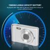 Digital Camera with LCD Screen, Kids Digital Camera 44MP 1080P 16X Zoom Easy to Carry, Rechargeable Point and Shoot Camera Built in Fill Light Ideal for Children Seniors Beginners view 3