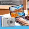 Digital Camera with LCD Screen, Kids Digital Camera 44MP 1080P 16X Zoom Easy to Carry, Rechargeable Point and Shoot Camera Built in Fill Light Ideal for Children Seniors Beginners view 4