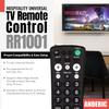 [2 Pack] Anderic RR1001 Simple TV Universal Remote - Works All Brands - Great for Hotels and Hospitality Rooms - Simple Universal Remote view 2