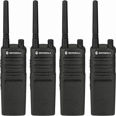 Motorola RMU2040 Two-Way Radio Walkie Talkies  4 Pack UHF Business Radios, 4-Channel, Long Range, Durable Commercial Communication Devices for Retail (Renewed)