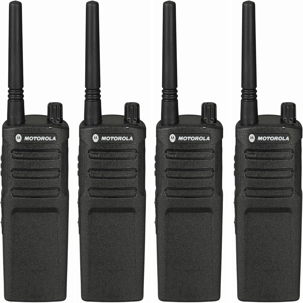 Motorola RMU2040 Two-Way Radio Walkie Talkies  4 Pack UHF Business Radios, 4-Channel, Long Range, Durable Commercial Communication Devices for Retail (Renewed)