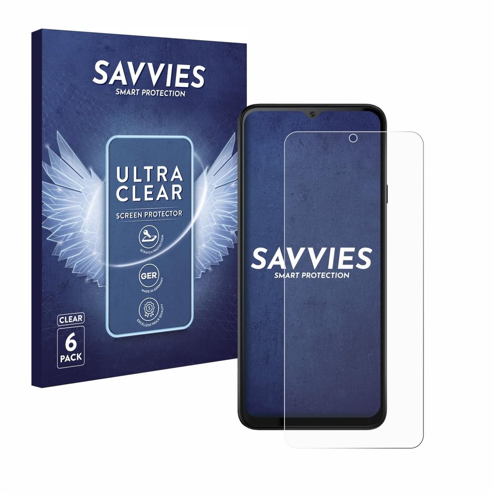 Savvies Screen Protector Compatible with Cubot Note 50 Protection Film Clear 6-Pack