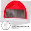 DOITOOL Dustpan Rubber Lip Replacement 4pcs rubber strip dustpan repair dustpan edge strip replacement dustpan replacement rubber insert strips Scrub bucket Finishing Accessories view 3