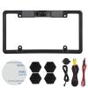 3 in 1 Car License Plate Frame Parking Sensor Rearview Reverse Backup Camera 2LED with 120 Degree Wide Angle, Waterproof, for Standard USA License Plates, Easy Installation view 1