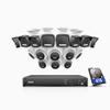 ANNKE 16 Chanel Home Security Camera System, 16pcs H.265+ PoE Security Camera Wired Outdoor, Human Vehicle Detection, Spotlight Color Night Vision, 16CH 4K NVR with 4TB Hard Drive - AH500 view 1