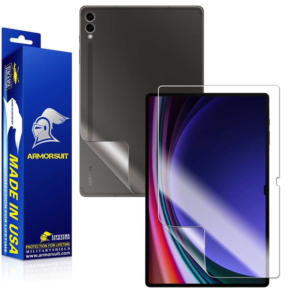 ArmorSuit Full Body Skin Film + Screen Protector for Samsung Galaxy Tab S9 Ultra 14.6" MilitaryShield HD Clear Film - Made in USA