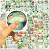 100PCS Cute Frog Small Stickers for Kids Teens, Hapiuen Vinyl Waterproof Stickers for Water Bottle, Laptop, Skateboard, Phone, Funny Cartoon Animal Aesthetic Decals for Frog Lovers, Party Supplies view 3