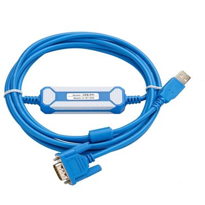 Applicable USB-PPI PLC Programming Cable S7-200 Series RS485 Data Cable Download Cable Blue Gold-Plated Model