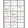 Gold Crystal Bathroom Accessories Bathroom Hardware Set Gold Soap Dish Towel Bar Paper Holder Toilet Brush Holder,JLG10 view 2