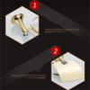 Gold Crystal Bathroom Accessories Bathroom Hardware Set Gold Soap Dish Towel Bar Paper Holder Toilet Brush Holder,JLG02 view 3