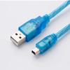 Suitable for USB-A5/A6 Programming Cable Servo Drive A5 A6 Connection Cable Data Cable Mini Port Transparent Model Blue : 5 Meter view 2