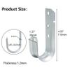 Abeicy 25 Pack 1-5/16" Heavy Duty Cable Support J Hooks, Cable and Wire Support J-Hook Hangers for Wall Mounting and Attaching to Vertical Surfaces view 4