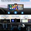 Portable Car Stereo Wireless Apple Carplay & Android Auto 10.26" 2K DVR + 1080P Rear Camera Touchscreen Car Monitor Bluetooth with 32G TF Card Mirror Link/AUX/FM Transmitter for All Vehicle Truck view 3