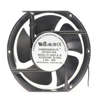HGUOPIE for Commonwealth FP-108EX-S1-B Axial Fan AC 220V/240V 38W 0.22A Cabinet Cooling Fan