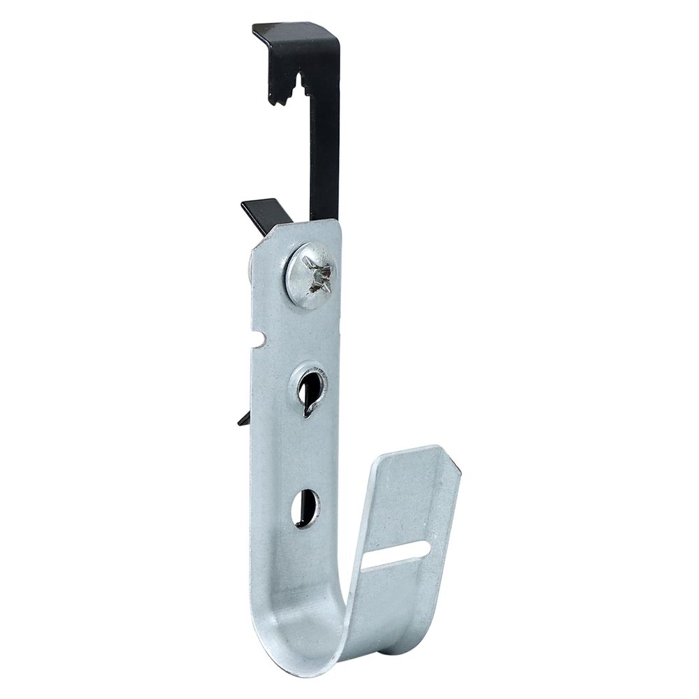 Abeicy 20 Pack 3/4" Heavy Duty J Hook, Wire Support J-Hook with W Clip for Hanging Cable Management to Ceiling Grid Wire & Threaded Rod