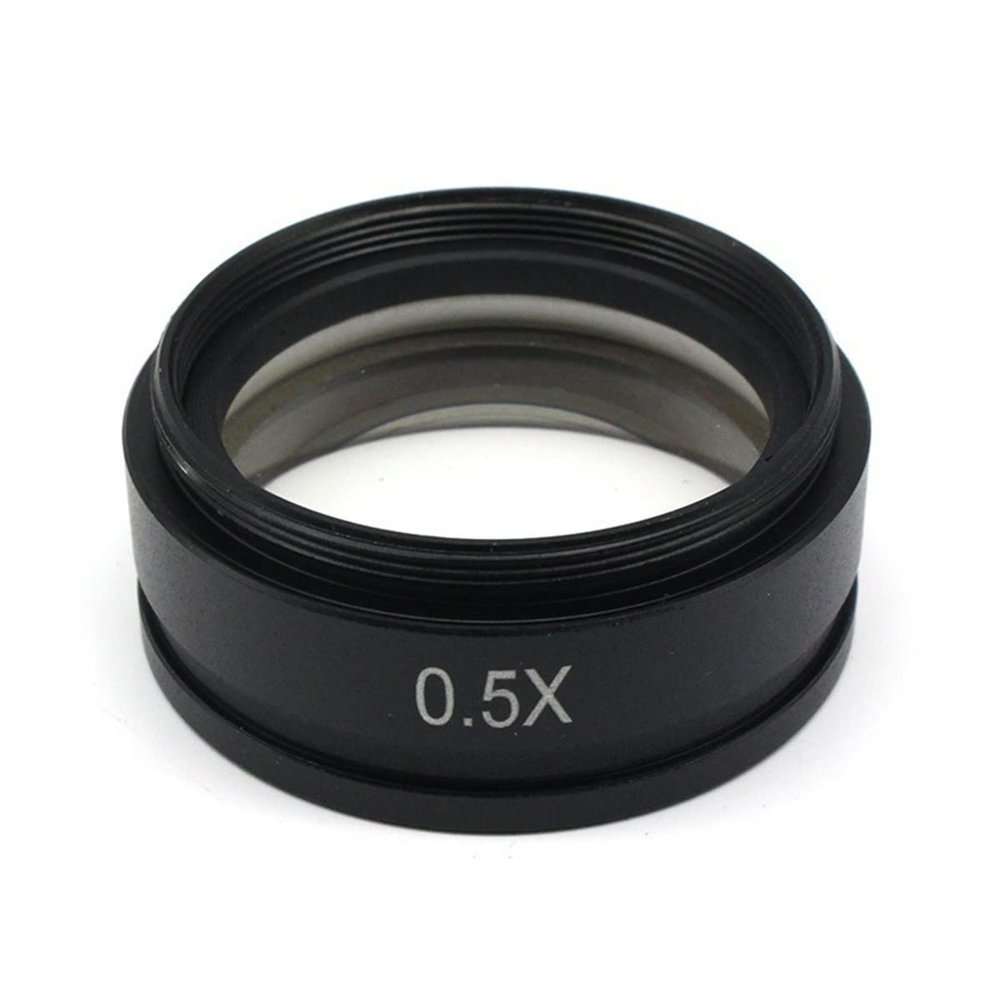 Lab Microscope Slides 0.5X 2X Lens Objective Microscope Mounting Thread 42mm 48mm 50mm 52mm Working Distance 30/160mm Microscope Parts (Color : 0.5X Thread 42mm)