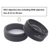 Lab Microscope Slides 0.5X 2X Lens Objective Microscope Mounting Thread 42mm 48mm 50mm 52mm Working Distance 30/160mm Microscope Parts (Color : 0.5X Thread 42mm) view 3