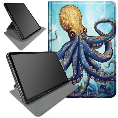 DIGTIALL Case for 6.8" Kindle Paperwhite (11th Generation-2021),360 Degree Rotating Swivel Stand Protective Cover with Auto Sleep/Wake for Kindle Paperwhite Signature Edition,Octopus