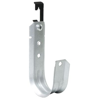 Abeicy 20 Packs 2" Heavy Duty Cable Support J Hooks with Bat Wing Clips for Hanging Cables Management to Ceiling Grid Wire & Threaded Rod