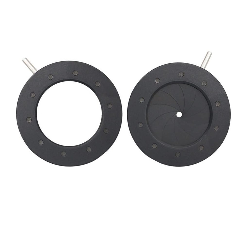 Lab Microscope Slides Microscope Iris Diaphragm Condenser Aperture Diameter 1-12mm 1-16mm 1-29mm- Zoom Optical Iris for Digital Camera Lens Microscope Microscope Parts (Color : ID017 1-29mm)