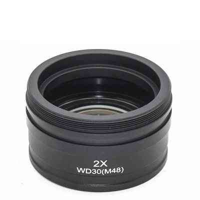Lab Microscope Slides 0.5X 2X Lens Objective Microscope Mounting Thread 42mm 48mm 50mm 52mm Working Distance 30/160mm Microscope Parts (Color : 2X Thread 52mm)