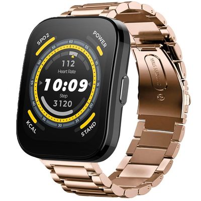 Compatible for Amazfit Bip 5 Band, Quick Release Stainless Steel Metal Replacement Straps Compatible for Amazfit Balance / Bip 5 / Cheetah Pro / Cheetah / GTR 47mm / GTR 2 / GTR 3 / GTR 3 Pro / GTR 4