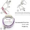 C&L Accessories Bracelets Compatible with Fitbit Versa 3 Bands/Versa 4 Bands/Fitbit Sense 2/Sense Bands for Women Men Beaded Gemstone (Amethyst/Rose Quartz) view 4