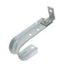 Abeicy 20 Pack 2" Cable Support J Hooks, Zinc Plated Metal Heavy Duty J-Hook Hangers with L Clip Angle Bracket Attachment for Hanging Cables & Wires Management Mount to Ceilings Beams view 2