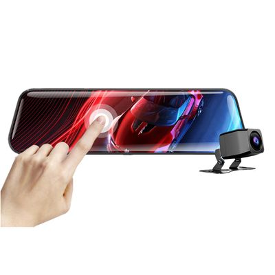 10" IPS Touch Screen Dash Cam with HD 1080P, Night Vision, and Loop Recording