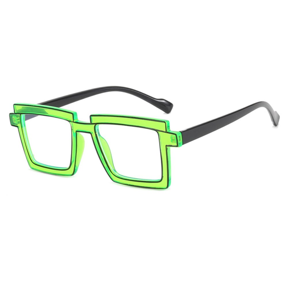 bullabulling Stylish Blue Light Glasses Square Frames for Women Reading Glasses Computer Glasses Anti UV (green, 2.25)