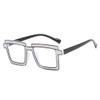 bullabulling Stylish Blue Light Glasses Square Frames for Women Reading Glasses Computer Glasses Anti UV (white, 4.0) view 1