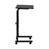 9zH&K Height Adjustable Mobile Laptop Computer Stand Desks, Portable Black Rolling Side Table End Table Over Bed Table Laptop Cart with 4PCs 360 Swivels Wheels, 23.62"x15.75"x28"-37.8" view 3