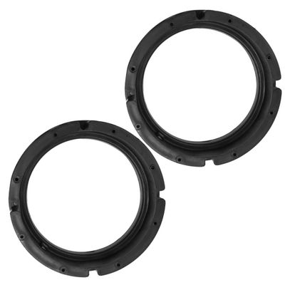 Unifizz 2Pcs Car Plastic Speaker Spacers Round 6.5 Inch Black