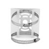 4 Pack Wall Mounting Loop Bracket Vertical Pole Mounting Buckle Wall Mounting Bracket for Cameras Universal White (Without Hoop) view 4