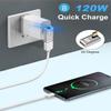 Duttek Right Angle USB C to USB A Adapter 120W 10Gbps, 90 Degree USB A to C Adapter, Type C Female to Type A Male Converter Fast Charging Compatible with MacBook, Tablet, Samsung Galaxy 2 Pack view 2