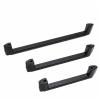 FidemM Aluminum Alloy Black Cabinet Handles Kitchen Cupboard Door Pulls Drawer Knobs Fashion Furniture Handle 1Pcs view 1