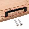 FidemM Aluminum Alloy Black Cabinet Handles Kitchen Cupboard Door Pulls Drawer Knobs Fashion Furniture Handle 1Pcs view 2