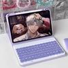 AnMengXinLing for iPad 11th(A16)/10th Generation Case with KeyboardSlim Candy Wireless Detachable Keyboard Case with Pencil Holder, Blue view 4