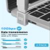 Duttek 90 Degree USB C to USB Adapter 10Gbps, 120W USB A to USB C 90 Degree Adapter 120W, USB 3.0 Female to Type C Male Charger Converter for Laptop, PC, Power Bank, Mac Book,iPad,Samsung Galaxy 2Pack view 2