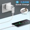 Duttek 90 Degree USB C to USB Adapter 10Gbps, 120W USB A to USB C 90 Degree Adapter 120W, USB 3.0 Female to Type C Male Charger Converter for Laptop, PC, Power Bank, Mac Book,iPad,Samsung Galaxy 2Pack view 3