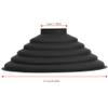 37mm Silicone Lens Hood silice 22103 pcs Black Silicone Folding Lens Hood reducing in Outdoor Photography for SLR Cameras view 3