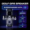 Blue Tees Golf Player+ AI-Powered GPS Speaker - Touchscreen Display, 10+ Hour Battery, 40,000+ Courses, Visual & Audible Distances, Hazard Detection, IPX7 Waterproof (Navy) view 2