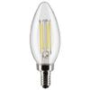 Satco S21827, 5.5 Watt, B11, Clear, Candelabra Base, 2700K, 500 Lumens, 120 Volt, LED Bulb - 2 Pack view 1